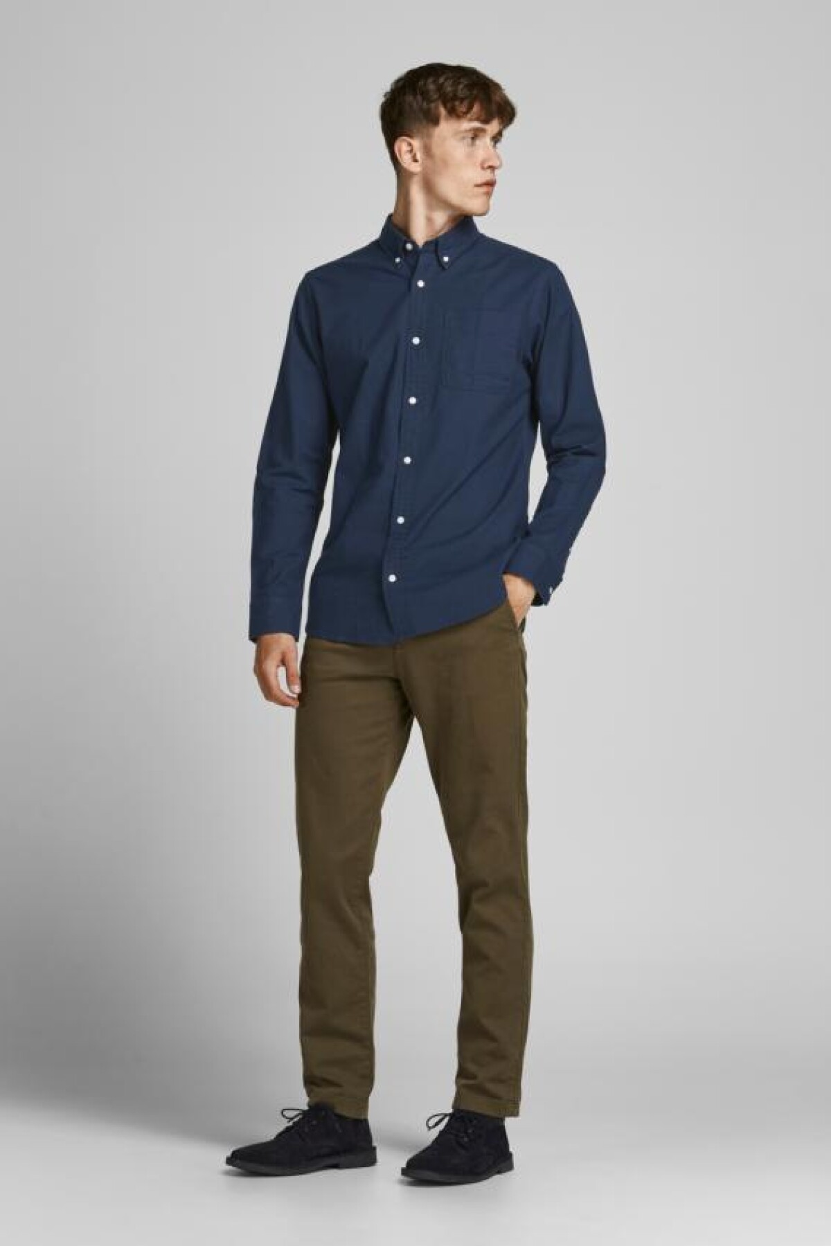 Camisa Oxford Clásica Navy Blazer