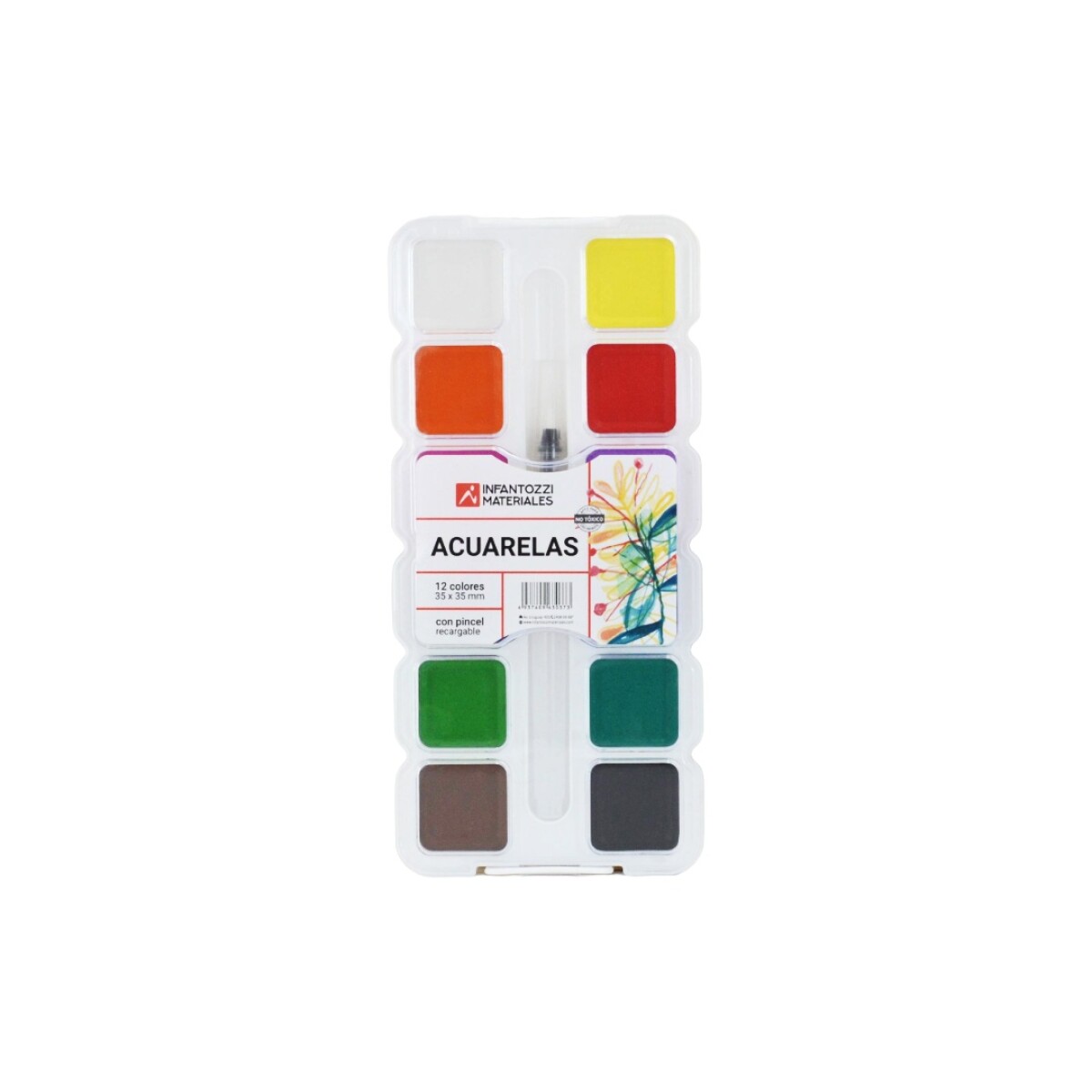 Acuarelas con pincel de agua 