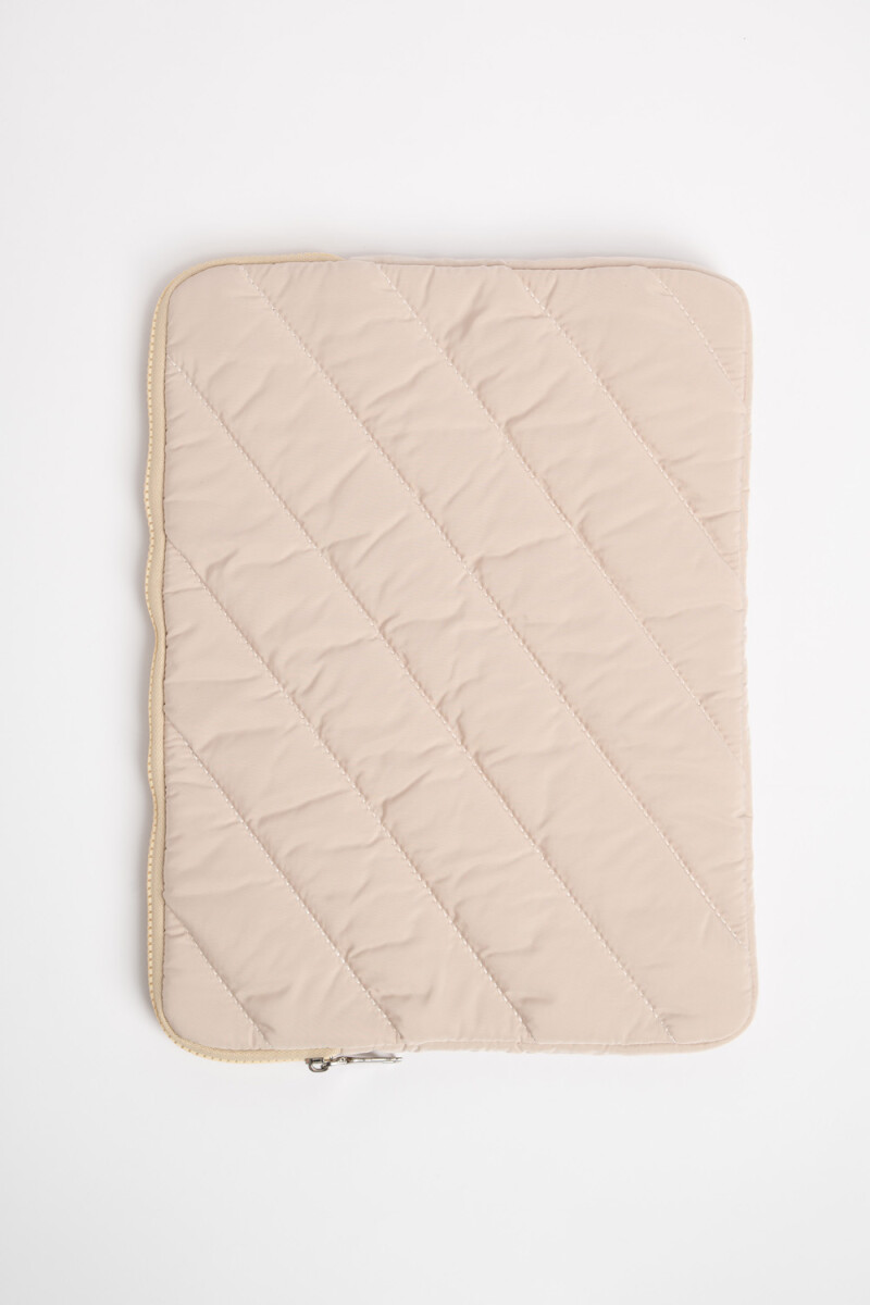Porta laptop Beige