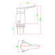 Griferia Bidet Con Transferencia Bronce Cromado CROMO