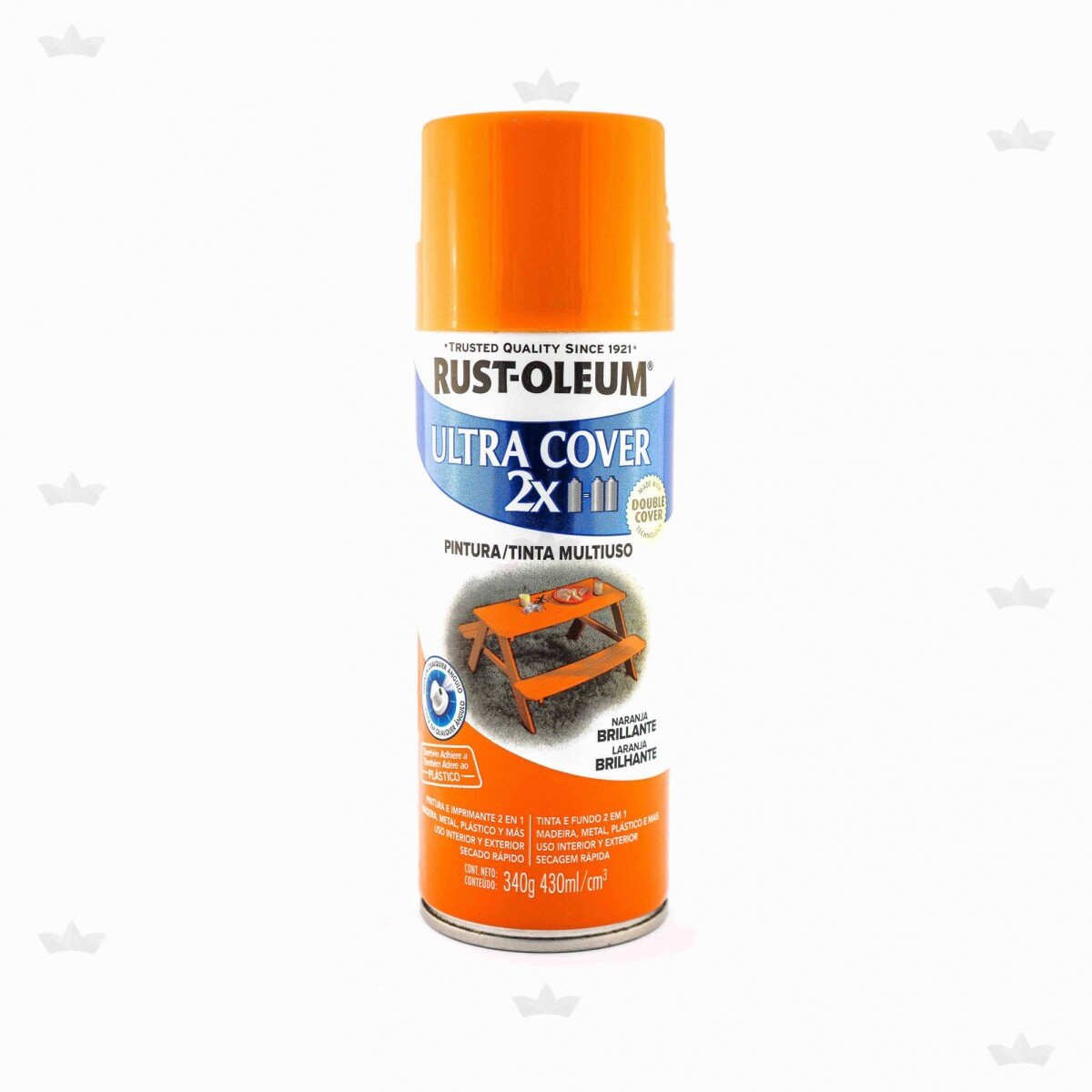 AEROSOL ULTRA COVER 2X NARANJA BRILLANTE- 340 GR. 