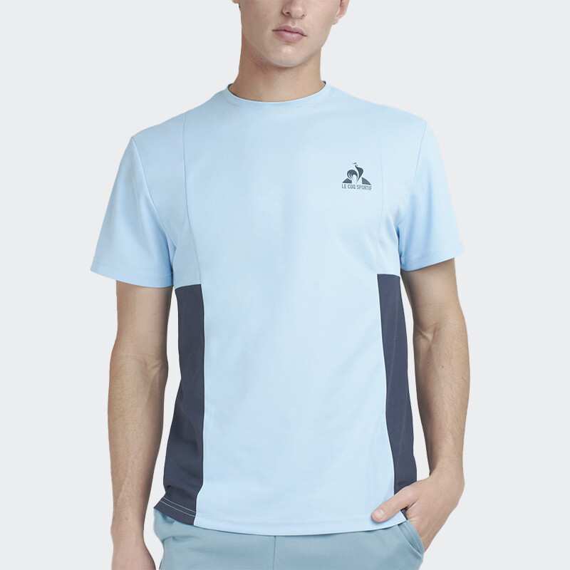 Remera Le Coq Sportif Tennis Block Azul