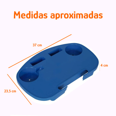 Set de Silla Playa Pleg Alum + Mesa Lateral Portable Azul Azul Marino