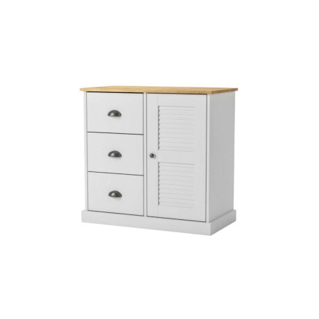 Aparador 1 Puerta 3 Cajones Li­nea Valenciana Blanco