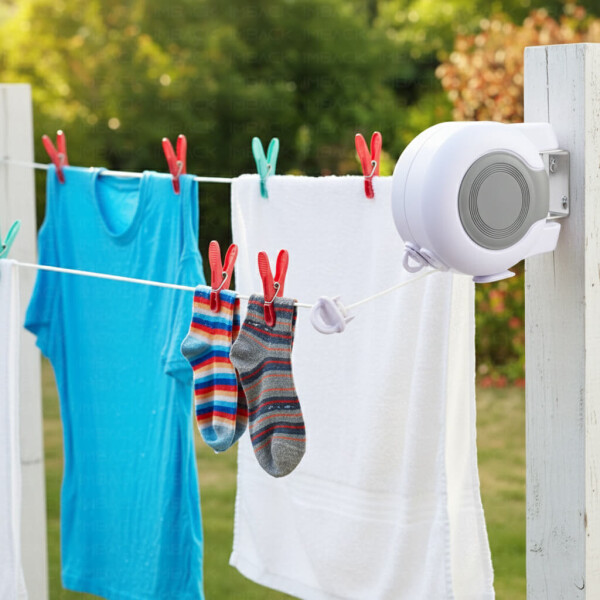 Tendedero Ropa Doble Linea soga 13 Metros Tender Pared Retractil Grande IMBACK Color Blanco Tendedero Ropa Doble Linea soga 13 Metros Tender Pared Retractil Grande IMBACK Color Blanco