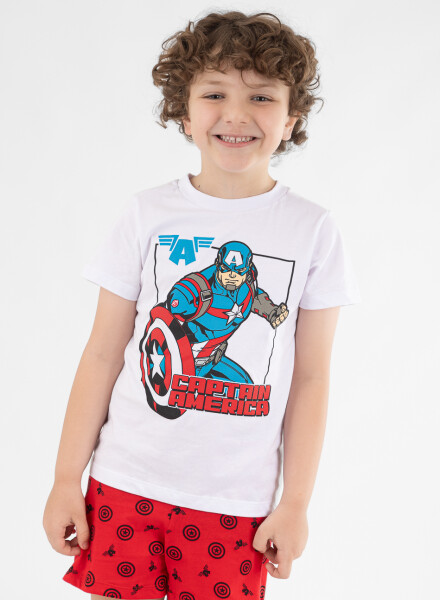 Pijama infantil captain america Blanco