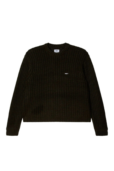 OBEY BOLD CHUNKY SWEATER Negro