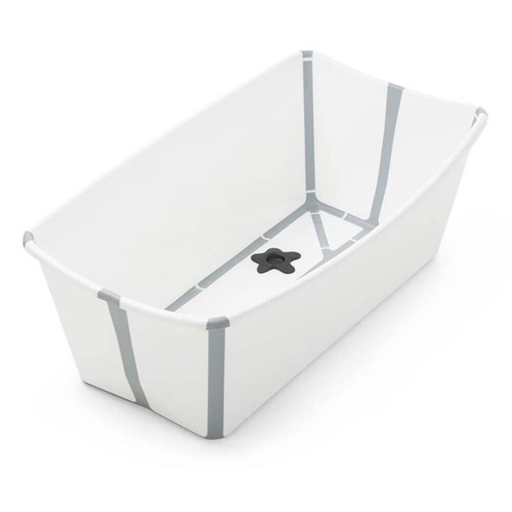 Baño Stokke flexibath clasico blanco gris