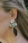 Leaf Earrings Plateado