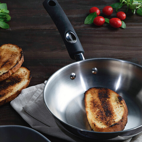 Sartén Ø24 cm en acero inox "Solar silicone" TF1632