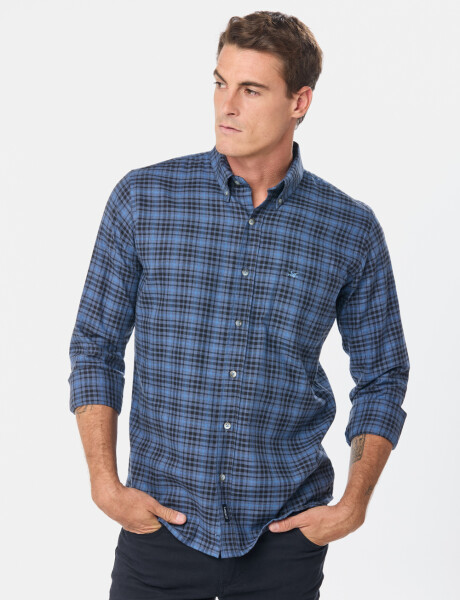 CAMISA DE VIYELA Azul