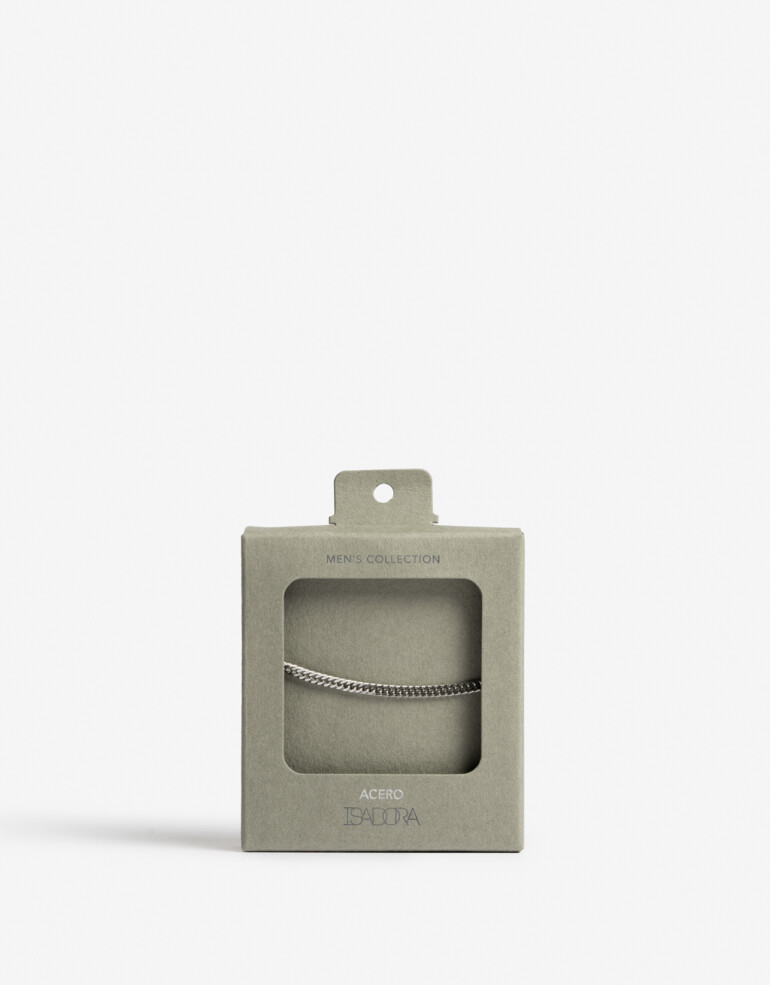 Pulseras Flexibles Metal Pulsera Acero Men´s Collection - Plateado