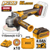 AMOLADORA 20V BL + 2 BAT 4AH + VALIJA Y DISCOS CAGLI211542 AMOLADORA 20V BL + 2 BAT 4AH + VALIJA Y DISCOS CAGLI211542