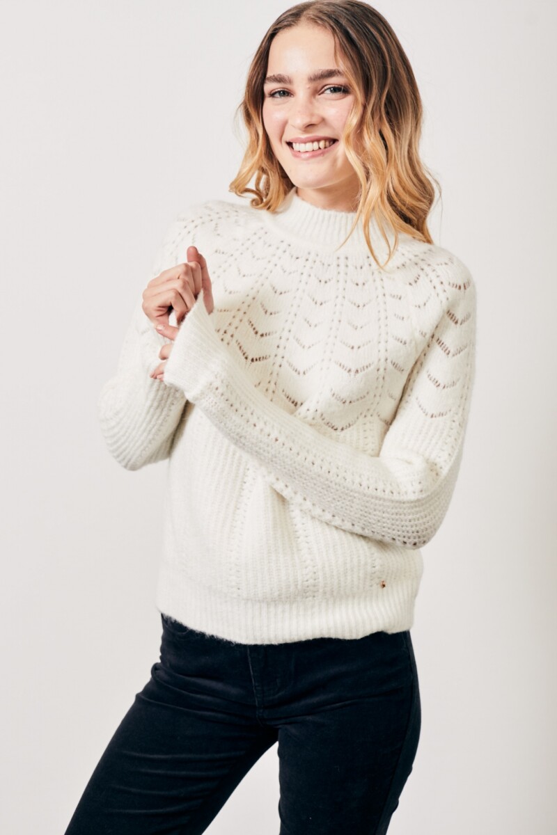 Sweater Calados - Nácar 