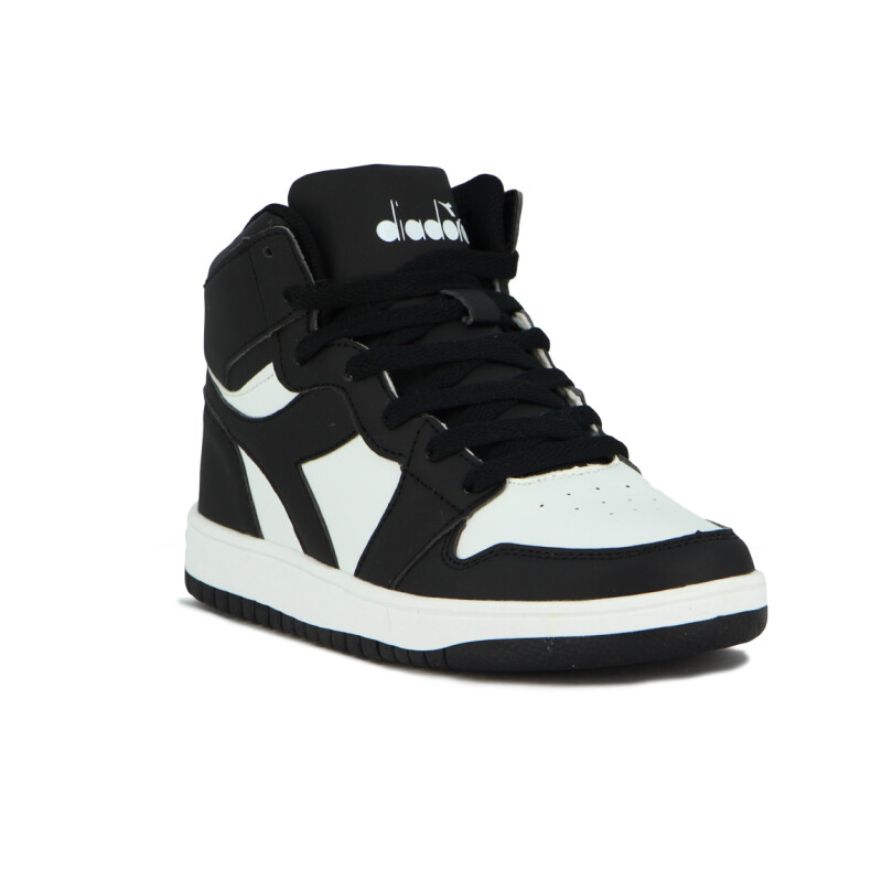 Diadora Lifestyle Milano Ii Mid Teen - Negro/blanco Negro-blanco