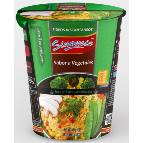 SOPA FIDEOS VASO SINOMIE 65 G VEGETALES SOPA FIDEOS VASO SINOMIE 65 G VEGETALES