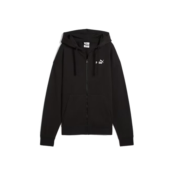 ESS SMALL COMFORT FULL ZIP HOODIE - PUMA NEGRO