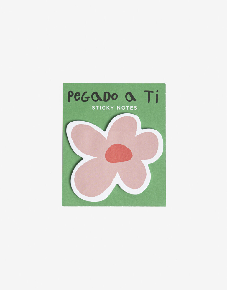 Útiles Varios Set de Notas Sticky Notes De Flor - Combinacion Bicolor