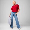 Polo Cotton Boxy Tee Mujer Holly Berry