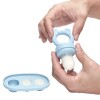 Set molde helado y mordillo alimentacion BUBA celeste
