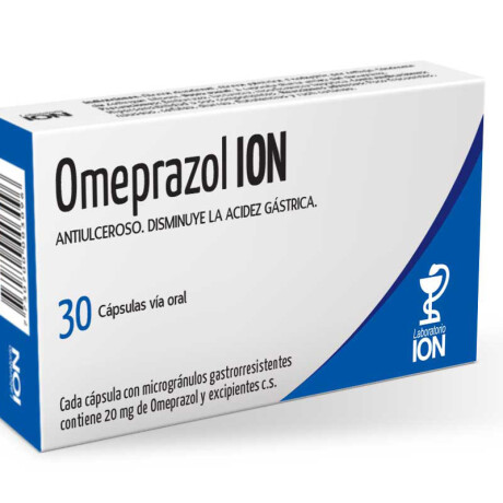 Omeprazol Ion 20mg 30 Comprimidos Omeprazol Ion 20mg 30 Comprimidos