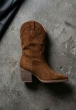 Bota Texana Gamuza Camel
