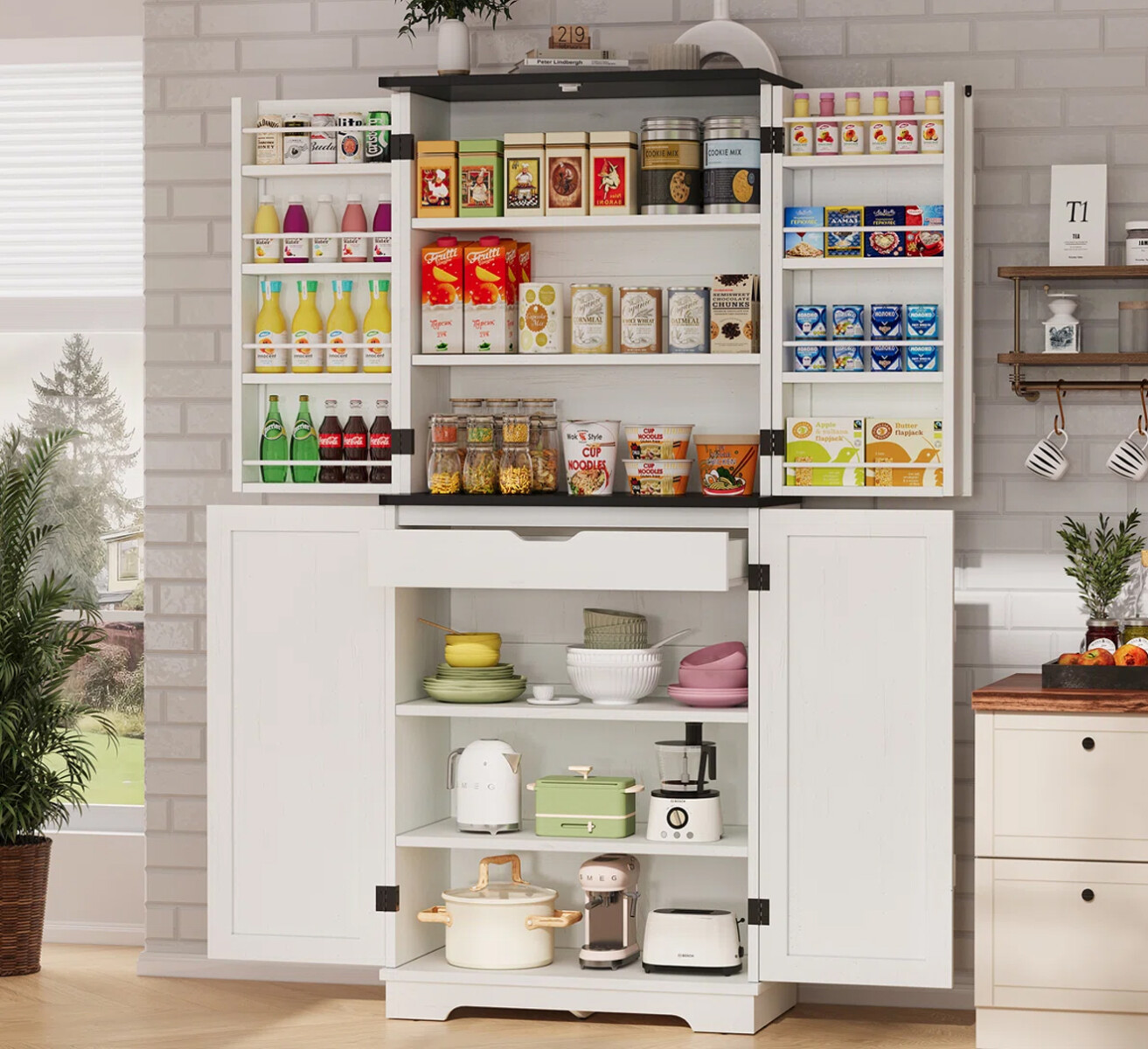 ARMARIO ORGANIZADOR MULTIUSO 2 PUERTAS - CON ESTANTES 