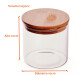 Frasco De Borosilicato Tapa Bambu 630ml Sin Color