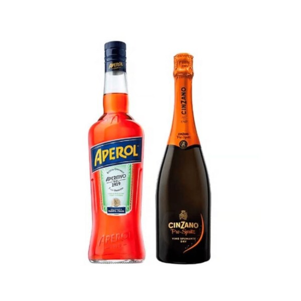 Pack Aperol 750ml + Cinzano To Spritz 750ml Pack Aperol 750ml + Cinzano To Spritz 750ml