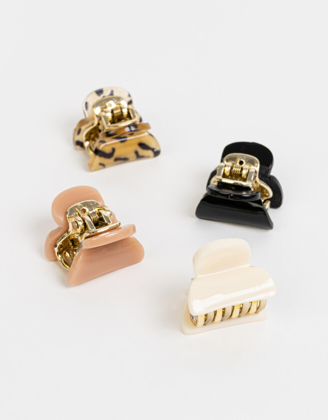Broches Sets Set por 4 Set De Broches Leopardo - Combinacion Multicolor