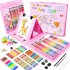 Set Kit Arte Dibujo Y Pinturas 208 Piezas Valija Infantil Ax Variante Color Rosa