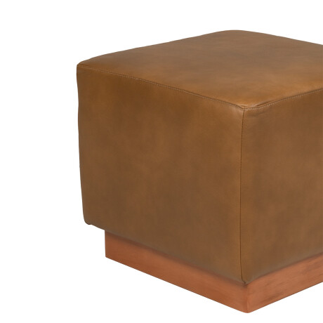 Puff Beta - Cuero Natural 1016 (Nozes)