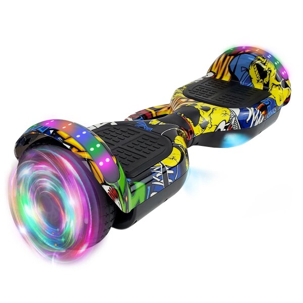 Skate Electrico Hoverboard Musica Bluetooth Luces Patineta Variante Diseño Graffiti