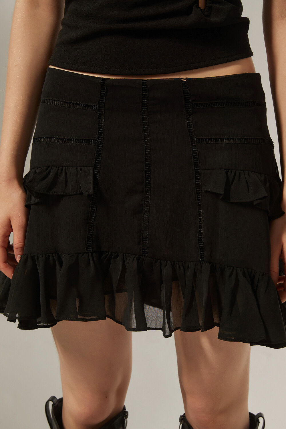 Falda Momet Negro