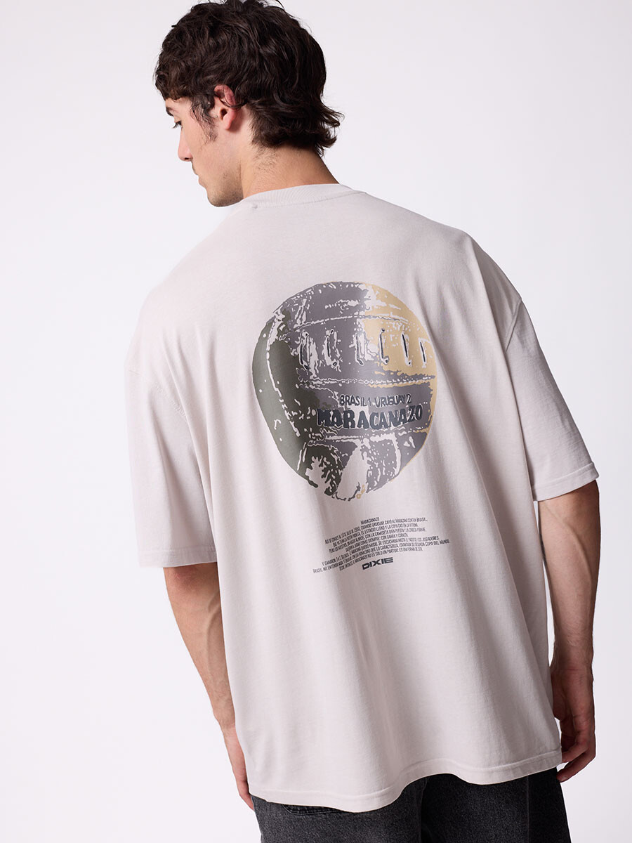 T-SHIRT YINS DIXIE Gris Claro