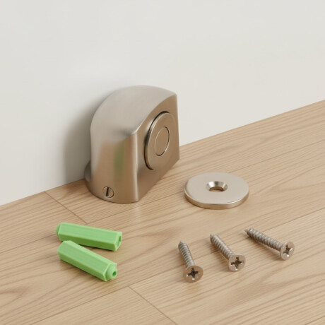 Tope imantado para puerta PLATEADO