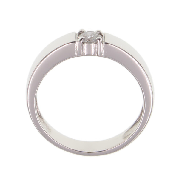 Anillo de oro blanco 18k con brillante (adaptamos nuestros anillos a medida*) N8872W Anillo de oro blanco 18k con brillante (adaptamos nuestros anillos a medida*) N8872W