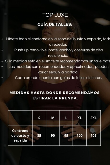 Top Luxe Bordó