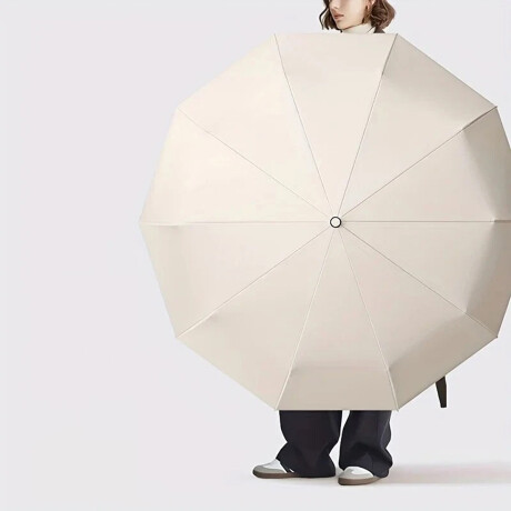 Paraguas plegable con mango clip redondo Verde