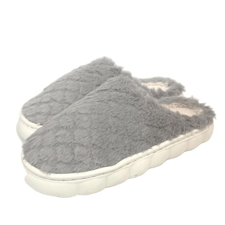 Pantufla de Felpa Super Abrigadas Antideslizante Unisex Gris