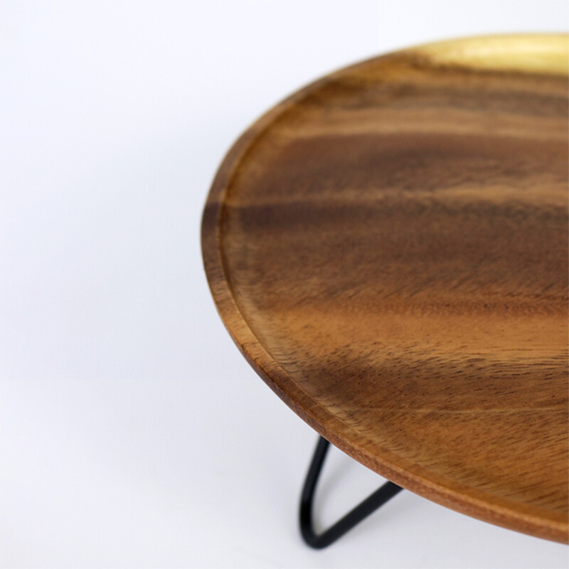 BANDEJA RED MARRON COMB C/SOPORTE 25X12CM Unica