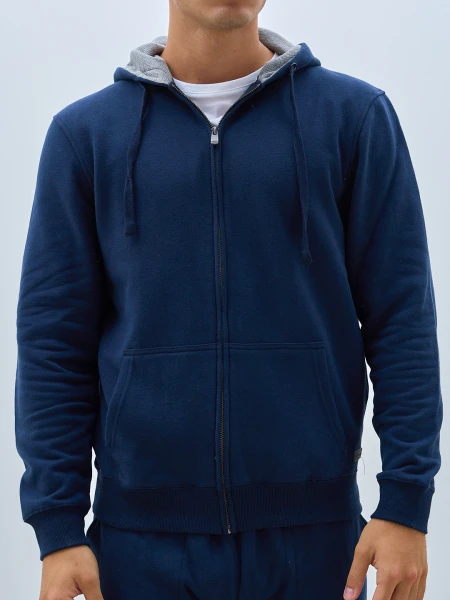 CAMPERA HALOGEN HCAMP1 DEPORTIVA LISO AZUL