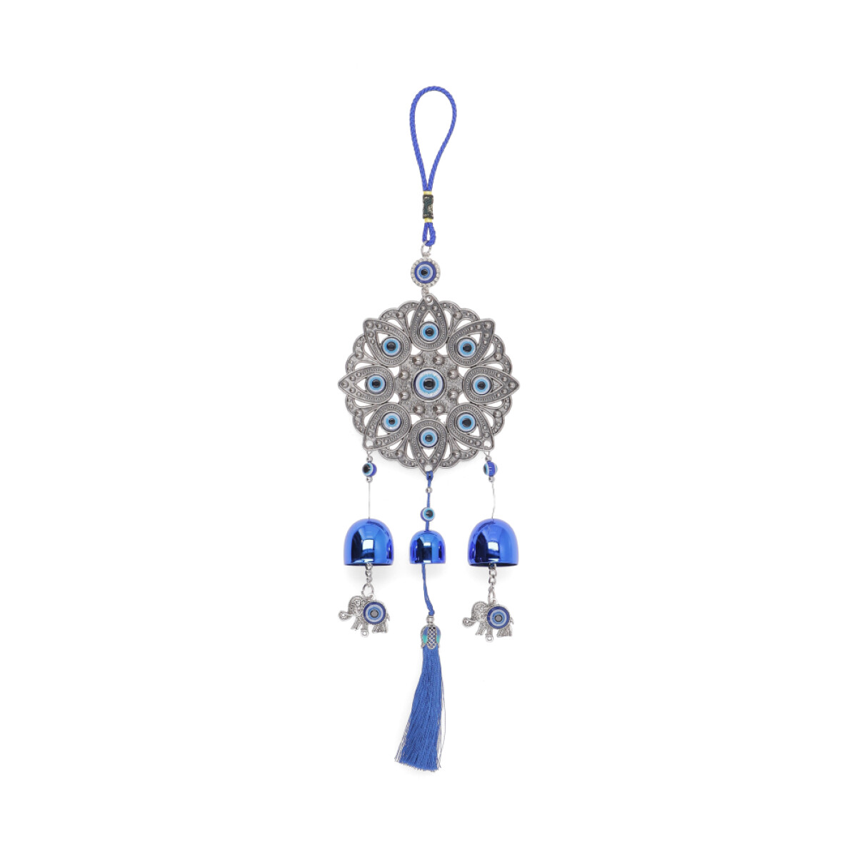 COLGANTE DE OJO TURCO CON CAMPANAS - Gp093 