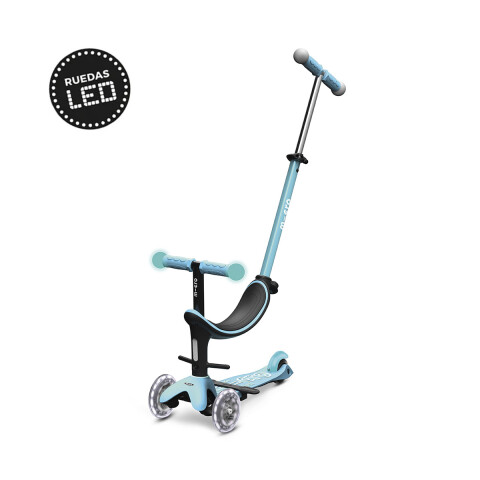 Monopatín Glow 3 en 1 Micro Glow LED Ajustable con 3 Ruedas U