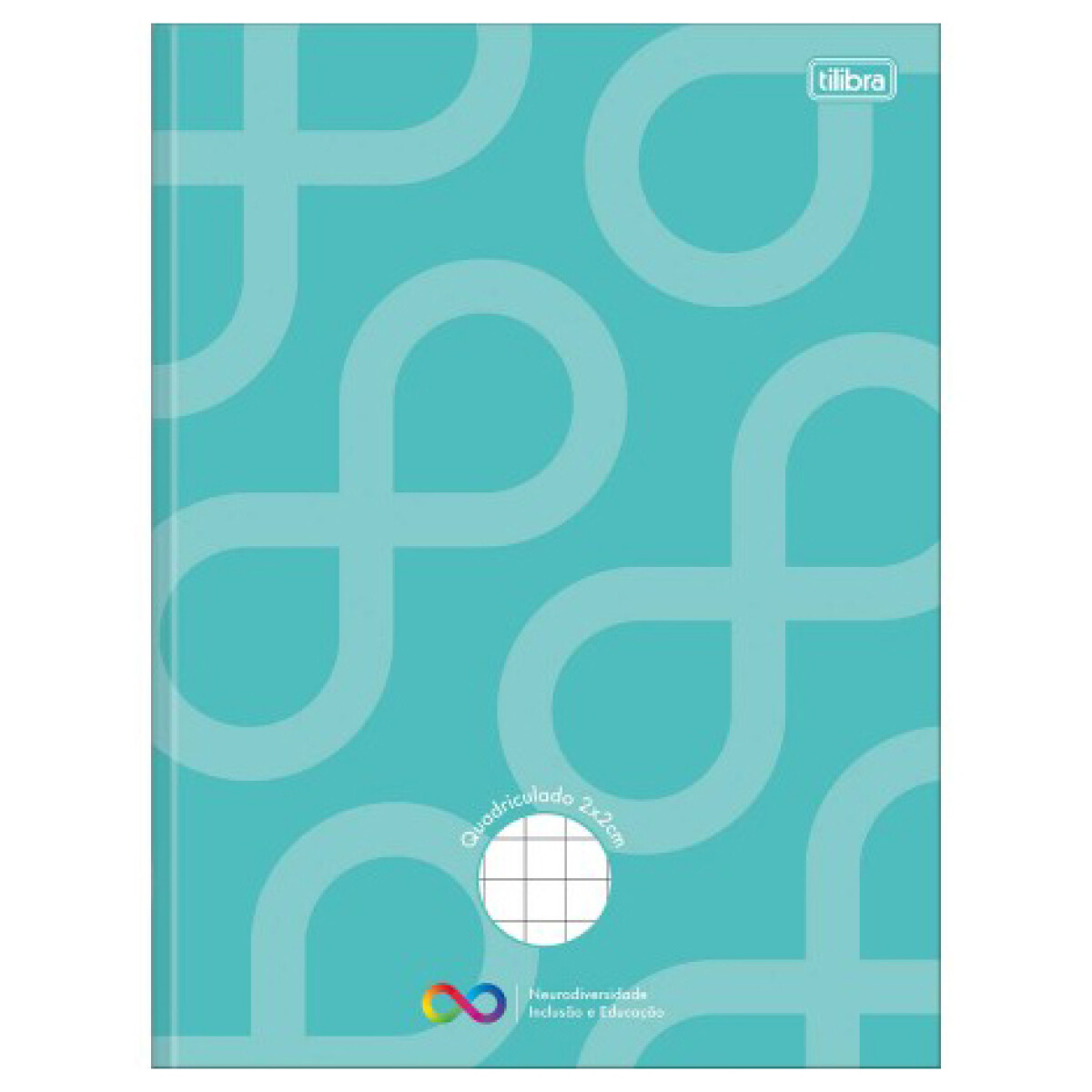 Cuadernola Tilibra Neurodiversidad 40 hojas Cuadriculadas 2x2 cm - Verde Agua 