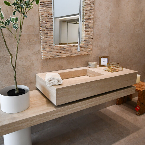 Porcelanato Beige Satinado 162X324Cm APTO MESADAS 000