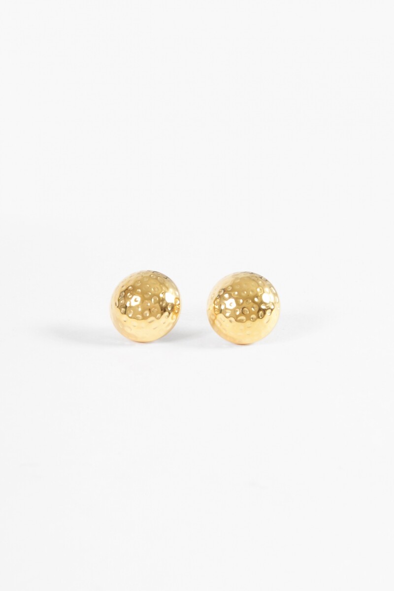 Caravanas de acero dorado