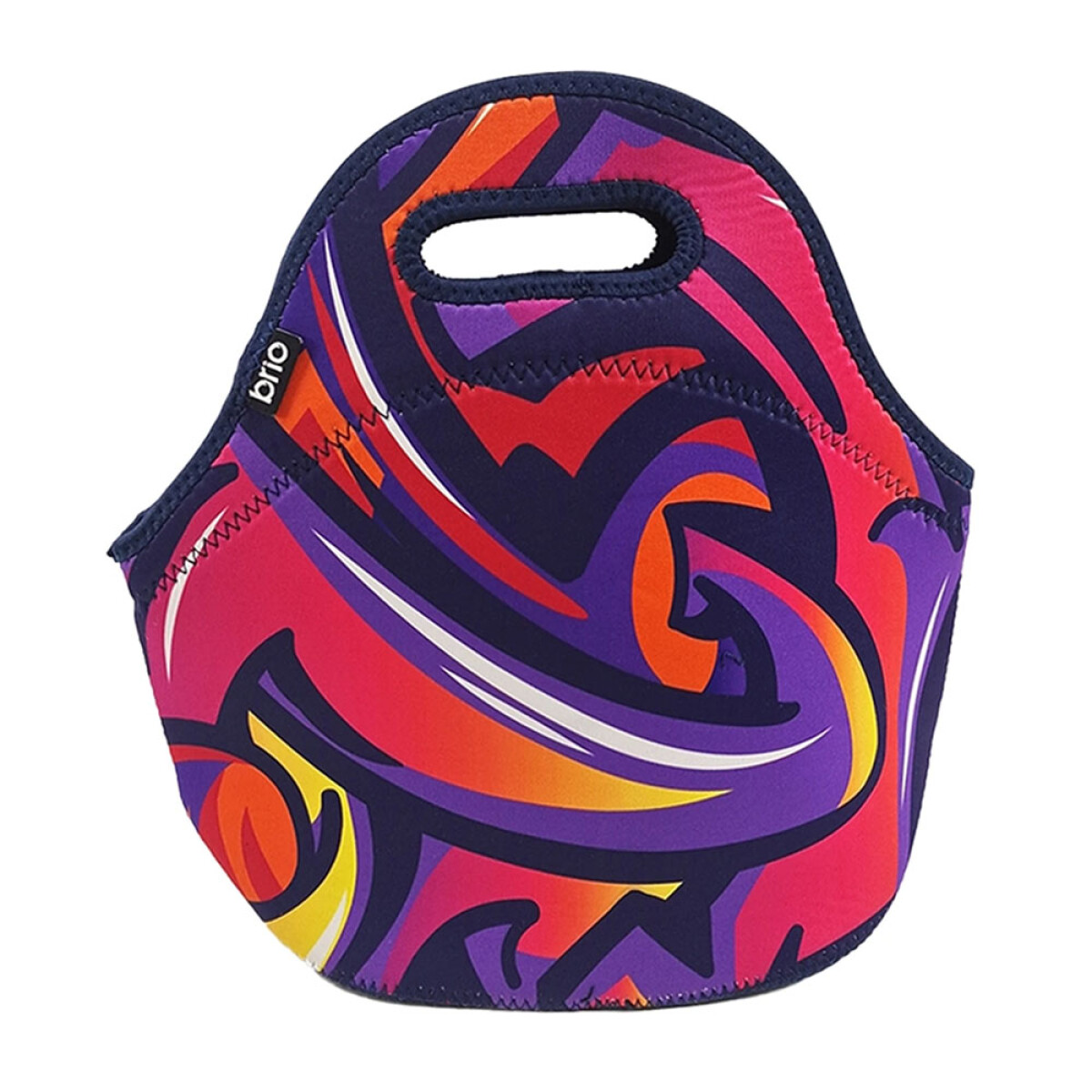 Lunchera de Neopreno Brio Bolso Térmico Bebida Comida c/ Asa - Animal Colores 