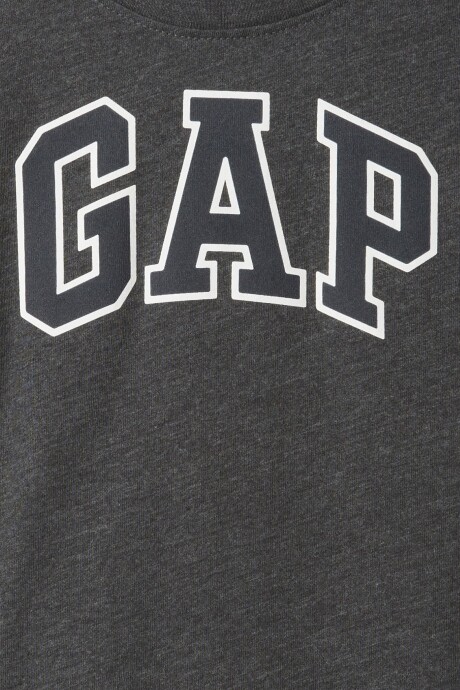 Remera Logo Gap Manga Corta Toddler Niño B85 Charcoal Hthr Grey
