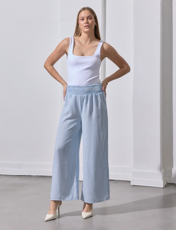 Pantalon Wide CELESTE/MULTI